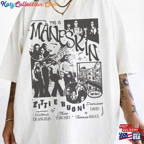 Måneskin Tour 2023 Shirt 90S Rock Band Concert Music Tee Gift For Men Women Unisex T T-Shirt Check more at https://katycollection.com/product/måneskin-tour-2023-shirt-90s-rock-band-concert-music-tee-gift-for-men-women-unisex-t-t-shirt/ Concert Shirt Design, Band T Shirt Aesthetic, Concert Tshirt Designs, Band Tshirt Design Ideas, Band Tshirt Aesthetic, Rock Graphic Tees, Band Shirt Design, Band Tee Design, 90s Graphic Tees