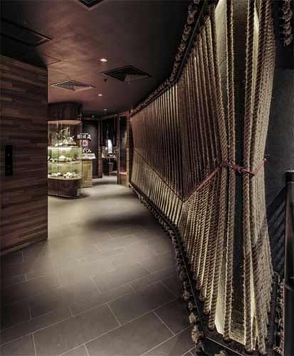 Rope Screen, Feature Walls, Meme Design, Partition Wall, Timber Framing, Restaurant Interior Design, Screen Design, Hospitality Design, Restaurant Interior