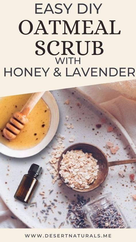 This homemade Oatmeal Scrub with Honey and Lavender essential oil is the perfect DIY skin scrub recipe for both body and face.  This homemade face and body scrub helps with moisturizing dry skin, acne, pimples, inflammation, redness, healing skin and more.
learn how to make your own face scrub with this diy recipe is packed with natural ingredients to gently exfoliate and moisturize your skin. Oatmeal Scrub Diy, Exfoliators For Face, Diy Exfoliating Body Scrub, Honey And Lavender, Scrub Recipe Diy, Room Spray Recipe, Recipe With Honey, Face Scrub Recipe, Oatmeal Scrub