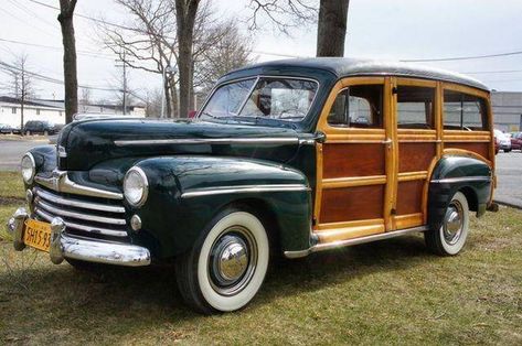 1948 Ford Super Deluxe Woodie Wagon - Hemmings.com Woody Wagon, Old Fords, Station Wagon, Collector Cars, Manual Transmission, Body Style, Vintage Car, Wagons, Classic Vintage