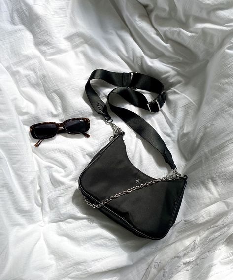 PETA + JAIN on Instagram: “BACK IN STOCK 🖤 Tap to sign up to the restock notification to be the first to know when this bby is back #petaandjain” Peta And Jain, Pretty Purses, Accessory Inspo, Birthday Wishlist, Cute Purses, Back In Stock, Black Nylon, Nylon Bag, Black Nylons