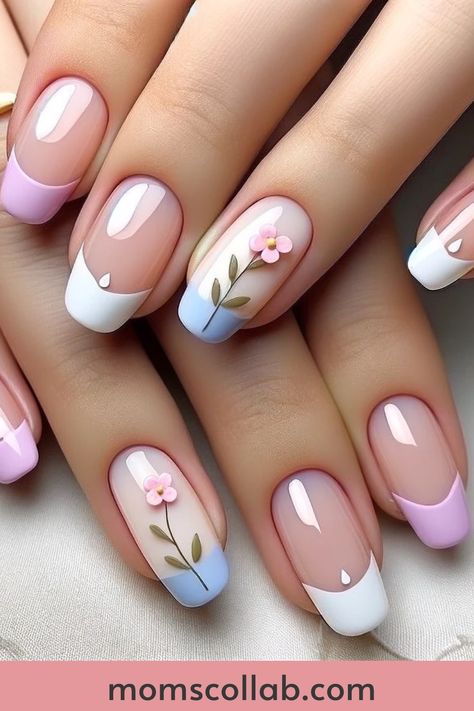 As April unfolds, let these nail designs be a reminder to embrace the changes and new beginnings that life brings. Nail Art For Spring 2024, Classy Nail Art Ideas, April Nails, Nail Designs Pictures, May Nails, Pretty Nail Art Designs, Colorful Nail Designs, Pretty Nail Art, Nail Designs Glitter