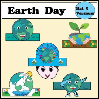 Earth Day Craft Hat 5 Version :Templates B&W Templates ColorBlank TemplatesActivities ColoringWriting about Earth DayProject for Preschool / Kindergarten / Grade 1st 2nd 3rd ⭐ Detail:File PDFSize 8.5x11 inch20 Pages⭐THANK YOU! Please⭐ follow me ⭐I appreciate you purchasing my teaching resou... Earth Day Hat, Craft Crown, Earth Day Craft, Earth Day Projects, About Earth, Earth Day Crafts, Crown Crafts, I Appreciate You, Preschool Kindergarten