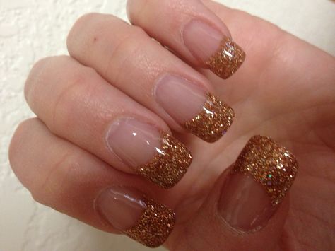 Solar nails , love the color Fall Sparkle Sparkle French Tip, Solar Nail Designs, Artistic Nails, Rose Gold Nails Design, Pretty Fingers, Christmas Nails Diy, Solar Nails, Nails French Tip, Cute Nail Polish