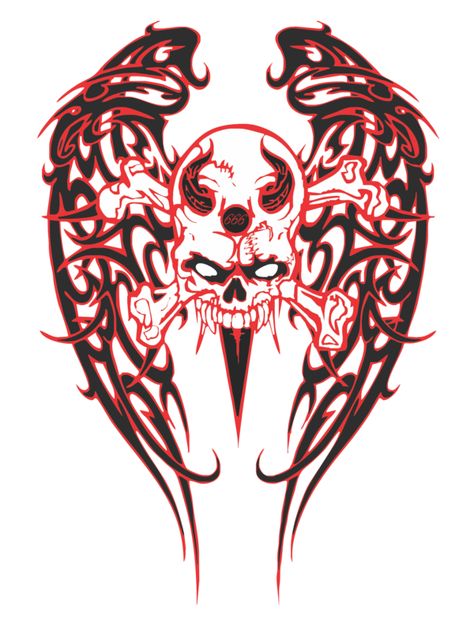 . Rockstar Tattoo, Skull Wings, Grunge Tattoo, Sigil Tattoo, Arte Grunge, Skulls Drawing, Bone Art, Tattoo Flash Art, Black Ink Tattoos