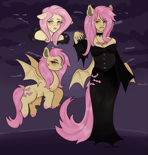 Tree Hugger And Fluttershy, Bat Fluttershy Fanart, Vamp Fluttershy, Goth Fluttershy Fanart, Fluttershy Creepypasta, Black Fluttershy, Flutterbat Cosplay, Flutterbat Human, Bat Fluttershy