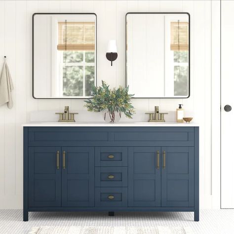 Pool Bath, Undermount Sinks, Drawer Space, Vanity Bathroom, Double Vanity Bathroom, Double Bathroom, Double Bathroom Vanity, Engineered Stone, Blue Bathroom