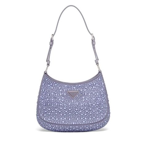 satin Prada Cleo bag w/ crystals in lilac Prada Cleo, Cult Gaia Bag, Prada Women, Triangle Bag, Modern Bag, Crystal Bags, Gucci Tote, Popular Bags, Satin Bags