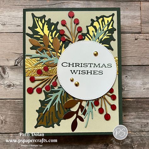 Holly Berry Dies Stampin Up Cards, Leaves Of Holly Stampin Up Cards, Stampin Up Holly Berry Dies, Stampin Up Leaves Of Holly Cards, Stampin Up Leaves Of Holly, Stampin Up Holly Leaves, Stampin Up Boughs Of Holly, Stampin Up Leaves Of Holly Bundle, Leaves Of Holly Cards