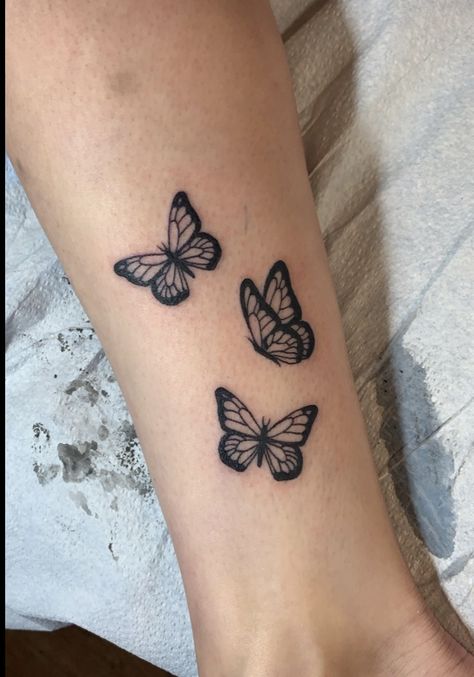 Loved One Memorial Tattoo, 3 Butterfly Tattoo On Arm, Butterfly Tattoo Up The Arm, 2 Butterflies Tattoo, Forearm Butterfly Tattoo, 2 Butterfly Tattoo, Butterfly Tattoo On Arm, 3 Butterfly Tattoo, Three Butterflies Tattoo