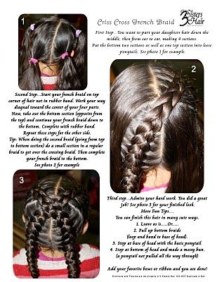 Criss Cross French Braid, Cross French Braid, French Braids With Extensions, French Braids Tutorial, Simple Braid, 21 Bday, Girls Hairdos, Faux Loc, Fancy Braids