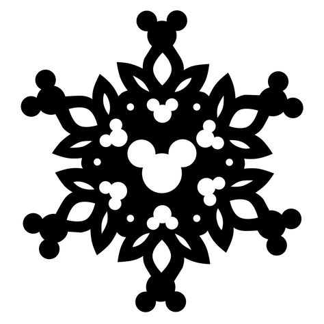 Mickey Mouse Snowflakes, Disney Christmas Silhouette, Mickey Snowflake, Amy Wallace, Disney Christmas Svg, 3d Svg Files, Disney Christmas Decorations, Disney Silhouette, Disney Silhouettes