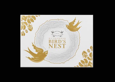 Twin Lotus Nutrifresh Bird's Nest Packaging Design on Behance Nest Logo, Lotus Logo, Illustrator Design Tutorial, Graphic Design Packaging, Food Packaging Design, Packing Design, Design Packaging, Branding Kit, Canva Design