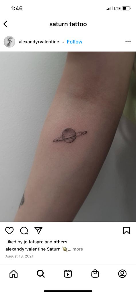 Saturn Return Tattoo, Saturn Tattoo, Saturn Return, Lip Tattoos, Skin Art, Jesus Fish Tattoo, Cool Tattoos, Tatting, Skin