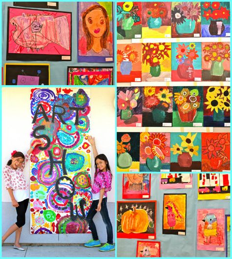 artshow- matting artwork (leave a couple inches on bottom for description...hello?!) Student Art Show, Creative Art Projects, Deep Space Sparkle, Elementary School Art, Art Lessons For Kids, Elementary Art Projects, Art Organization, Big Art, Art Contest