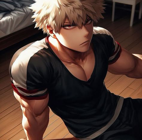 Bakugo Katsuki Fanart Cute, Afro Latina, Anime Men, Bakugou Katsuki, Anime Crossover, Anime Boyfriend, Cute Poses For Pictures, My Hero Academia Episodes, Hero Academia Characters