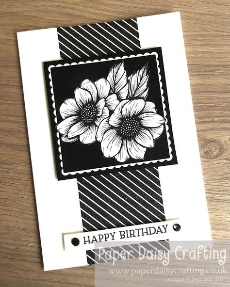 True Love Stampin Up Cards, Stampin Up True Love Dsp Cards, Stampin Up Black And White Cards, Black And White Cards Handmade, Stampin Up Dsp Cards, Stampin Up Dsp, Good Morning And Happy Saturday, Black And White Cards, Black And White Birthday