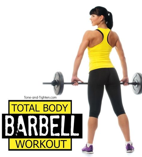 Total Body Barbell Workout Barbell Workout For Women, Barbell Workouts, Crossfit Barbell, Barbell Exercises, Body Recomposition, Full Body Detox, Workout Beginner, Barbell Workout, Natural Detox Drinks