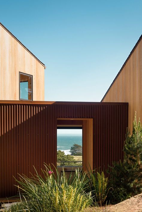 Sea Ranch California, Crib Design, Black Window Frames, Coastal Architecture, Sea Ranch, California Living, House Beach, Coastal Retreat, Sustainable Architecture