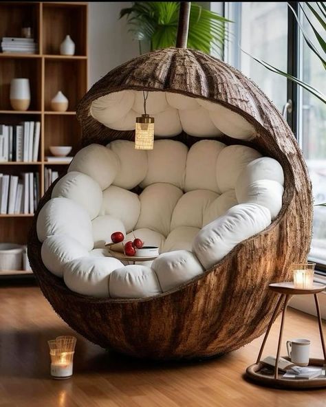 Balloon Chair, Weird Furniture, Cute Furniture, Cute Bedroom Decor, Cozy Room Decor, Dream House Interior, Cute Room Decor, Dream House Decor, My New Room