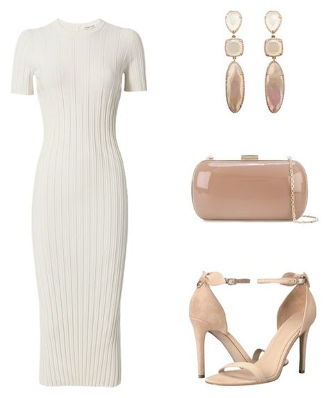 Midi Gown, Pakaian Feminin, Outfits Polyvore, Guess Dress, Church Outfits, Classy Chic, Knit Midi, Looks Chic, Knit Midi Dress