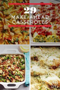 With all the prep work done in advance these delicious make-ahead recipes are oven-ready whenever you need them. #recipes #recipeideas #makeaheadcasserole #casserolerecipes #casseroleideas #bhg With all the prep work done in advance these delicious make-ahead recipes are oven-ready whenever you need them. #recipes #recipeideas #makeaheadcasserole #casserolerecipes #casseroleideas #bhg Oven Dishes Recipes, Prepare Ahead Meals, Oven Ready Meals, Bake Mac, Make Ahead Casseroles, Cottage Meals, Bake Mac And Cheese, Freezer Dinners, Freezer Recipes