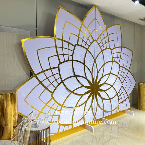 Stage Backdrop Design, Pvc Backdrop, 3 Mirror, Wedding Stage Backdrop, Banquet Decorations, Wedding Frame, Wedding Furniture, Stage Backdrop, Wall Candle Holders