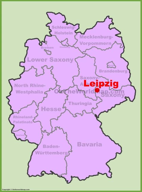 Leipzig location on the Germany map Dubai Map, Singapore Map, Colorado Map, Mexico Map, Rhineland Palatinate, Lower Saxony, Germany Map, North Rhine Westphalia, Map Of Florida