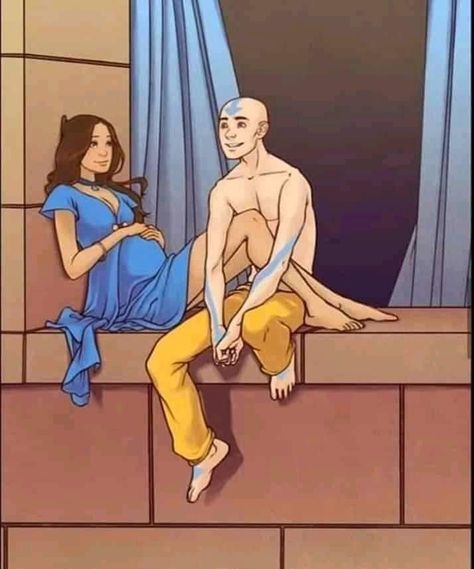 Ang And Katara, Avatar Legend Of Aang, Avatar Funny, Korra Avatar, Avatar Series, The Last Avatar, Avatar Cartoon, Avatar Fan Art, Kushina Uzumaki