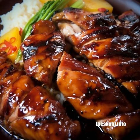 Hawaiian Grilled Teriyaki Chicken | InesKohl Kitchen Ineskohl Kitchen, Teriyaki Pineapple Chicken, Honey Teriyaki Chicken, Teriyaki Chicken Crock Pot, Slow Cooker Salisbury Steak, Chicken Teriyaki Recipe, Grilled Teriyaki Chicken, Chowder Recipes, Crockpot Recipes Slow Cooker