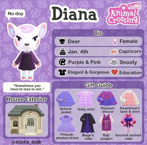 Acnh Diana, Dolly Shirt, Animal Crossing Funny, Animal Crossing Fan Art, Animal Crossing Memes, Animal Crossing Guide, Animal Crossing Wild World, Animal Crossing Characters, Animal Crossing Villagers