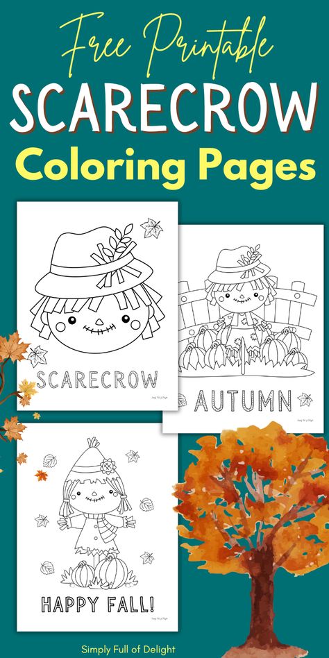 free printable scarecrow coloring pages for kids, fall harvest Harvest Activities For Kids, Scarecrow Coloring Pages Free Printable, Fall Harvest Activities, Scarecrow Coloring Pages, Fall Coloring Pages For Kids, Harvest Activities, Autumn Preschool Theme, Thanksgiving Crafts Preschool, Preschool Crafts Fall