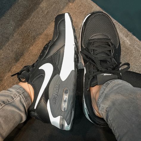 Airmax Excee, Black Nike Air Max, Air Max Excee, Nike Air Max Excee, Hype Shoes, Black Nike, Sports Shoes, Black Nikes, Air Max