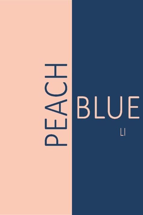 Peach Bedroom Design, Peach Complimentary Colors, Peach And Blue Palette, Peach And Navy Bedroom, Peach And Blue Decor, Peach And Blue Bathroom, Peach Blue Color Palette, Peach And Blue Kitchen, Peach And Blue Color Palette