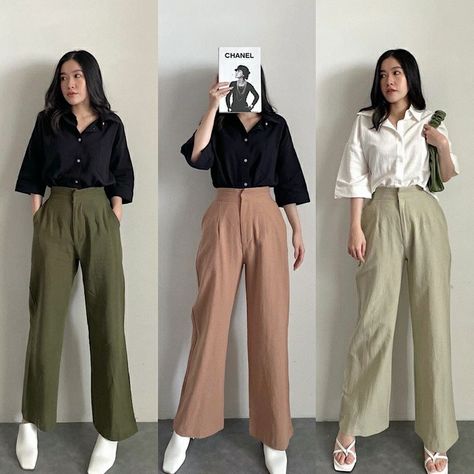 Cullote Pants, Smart Casual Women Outfits, Smart Casual Women, Casual Work Outfits Women, Everyday Fashion Outfits, Casual Day Outfits, Classy Work Outfits, Stylish Work Outfits, Colored Pants