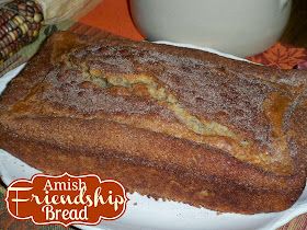 Amish Sweet Bread Recipe, Amish Cinnamon Bread, Amish Bread Recipes, Amish Friendship Bread Starter Recipes, Friendship Bread Recipe, Vanilla Pudding Recipes, Friendship Bread Starter, Bread Cinnamon, Amish Bread