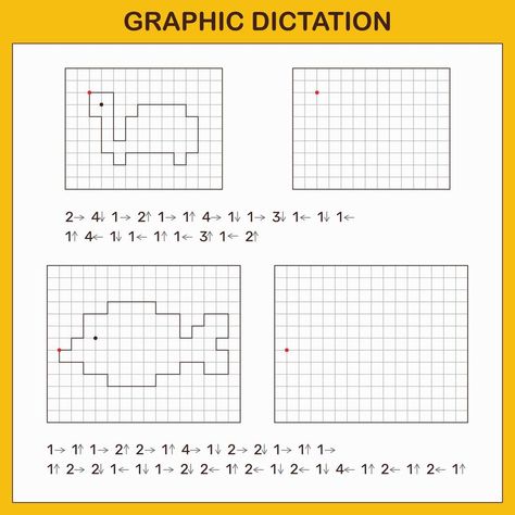 Graphic dictation. Educational games for kids. Graphic Dictation, Hard Mazes, Symmetry Worksheets, Kids Vector, Educational Games For Kids, Kids Math Worksheets, Logo Banners, Educational Games, Math For Kids