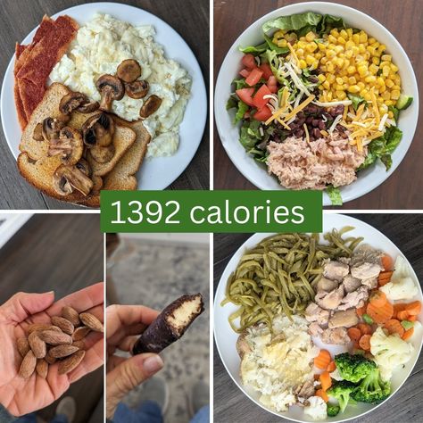 10 Things to Do Instead of Snacking (and 1300 Calorie Day) 1300 Calorie Meal Plan, 1600 Calorie Meal Plan, 1500 Calorie Diet, Competition Diet, 1500 Calorie Meal Plan, Comidas Fitness, Calorie Meal Plan, Family Dinner Recipes, No Calorie Foods