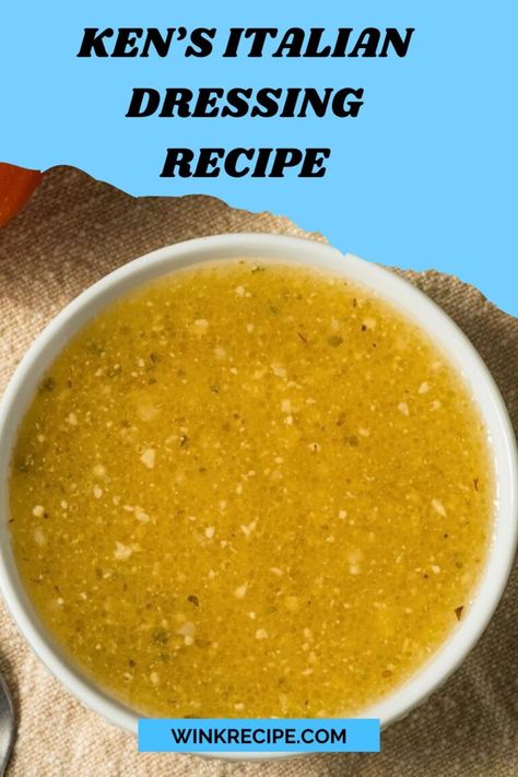 Ken's Italian Dressing Recipe - Wink Recipe Italian Dressing Marinade, Italian Dressing Recipe, Italian Dressing Recipes, Italian Salad Dressing, Blueberry Cake, Italian Dressing, Dressing Recipes, Salad Dressing Recipes, Pantry Staples