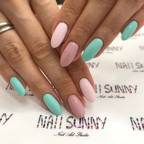 Unghie 2018 color pastello: 80 idee da Instagram Summer Holiday Nails, Ny Nails, Unghie Sfumate, Nail Art Studio, Makijaż Smokey Eye, Top Nail, Nail Art Galleries, Dipped Nails, Nail Designs Summer