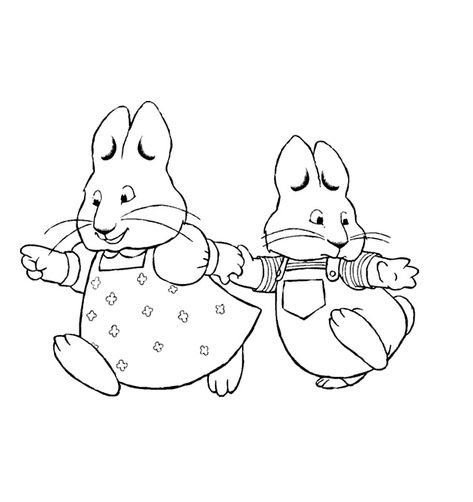 Nick Jr Coloring Pages, Ruby Tattoo, Max And Ruby, Elf Magic, Cartoon Coloring Pages, Cute Coloring Pages, Christmas Coloring Pages, Book Projects, Coloring Pictures