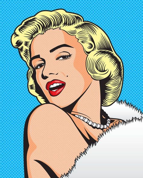 Pop Art Marilyn Monroe, Marilyn Monroe Drawing, Pop Art Marilyn, Images Pop Art, Marilyn Monroe Pop Art, Marilyn Monroe Painting, Marilyn Monroe Artwork, Pop Art Vintage, Wallpaper Seni