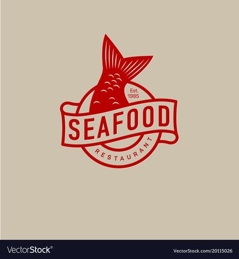 Fish Chips Logo, Shrimp Restaurant Design, Fish Restaurant Branding, Seafood Restaurant Branding, Fish Shop Logo, Fish Restaurant Logo, Seafood Restaurant Design, Seafood Logo Design, Seafood Restaurant Logo