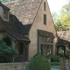 New Construction | Carraway & Associates Architects Dormer House, Character Homes, Stucco Colors, French Exterior, Stucco Homes, Bethlehem Pa, European Farmhouse, Stucco Exterior, Tudor House