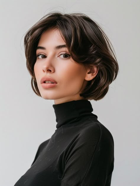 Stylish Bob Haircuts with Highlights for a Modern Look Bob Haircuts With Highlights, Haircuts With Highlights, Grey Ombre Hair, Womens Haircuts Medium, Choppy Bob Haircuts, Classic Haircut, Bob Haircut Curly, Cabello Hair, Wavy Hairstyles Medium