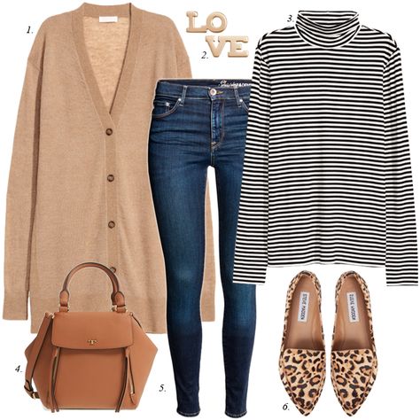 Leapord Print Shoes Outfit Jeans, Animal Print Flats Outfit Business, Leopard Shoes Outfit Summer, What To Wear With Animal Print Shoes, How To Wear Animal Print Shoes, Leopard Print Loafers Outfit, Stripes And Leopard Print Outfit, Leopard Print Shoes Outfit Work, Lepord Print Shoes