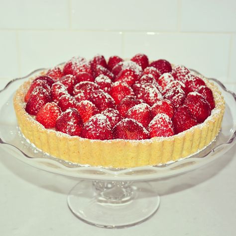 Strawberry Rhubarb Tart with Orange Cardamom Shortbread Crust – Blueberries & Basil Strawberry Rhubarb Tart, Cardamom Shortbread, Orange Tart, Rhubarb Strawberry, Orange Cardamom, Rhubarb Tart, Strawberry Tart, Shortbread Crust, Rhubarb Recipes