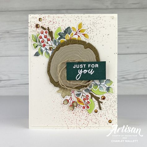 Rings Of Love Dsp, Ringed With Nature, Global Design Project, Nature Card, Fall Mini, Fall 23, Tree Cards, December 2022, Stamping Up Cards