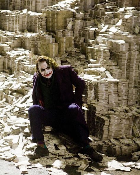 The Dark Knight 2008, Joker Heath Ledger, Joker Heath, Heath Ledger Joker, Heath Ledger, The Dark Knight, The Joker, Dark Knight, Money