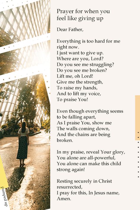 Prayer When You Feel Like Giving Up, Prayer For When You Feel Like Giving Up, Prayers When You Feel Defeated, Prayers Against Rejection, Prayers For Emotional Wholeness, Prayer Against Stagnation, Feeling Abandoned, Personal Prayer, Giving Up On Life